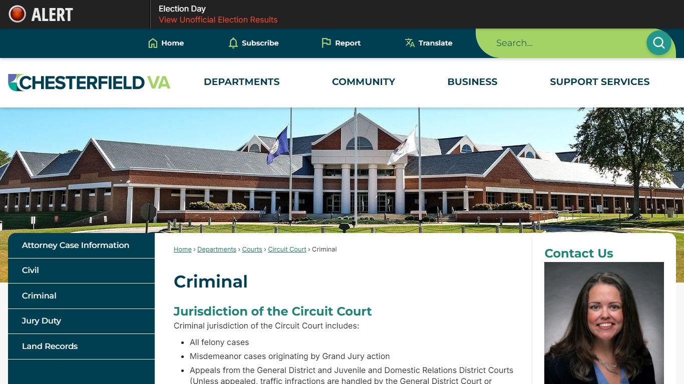 Criminal | Chesterfield County, VA